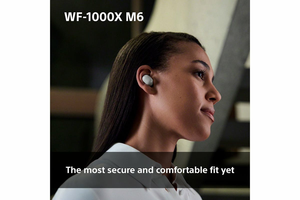 Sony XM6 True Wireless Active Noise Cancelling Earbuds | Silver-9