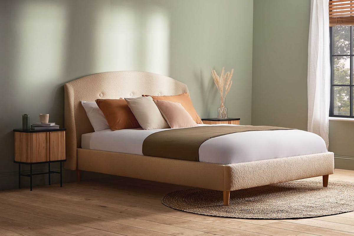 Silentnight | Evana Bed Frame with Beech Leg | King | 5ft | Colour Options-4