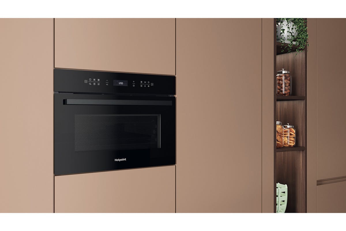 Hotpoint 52L 950W Built-in Combination Microwave Oven | HCW7O7HTSBUK | Black-5