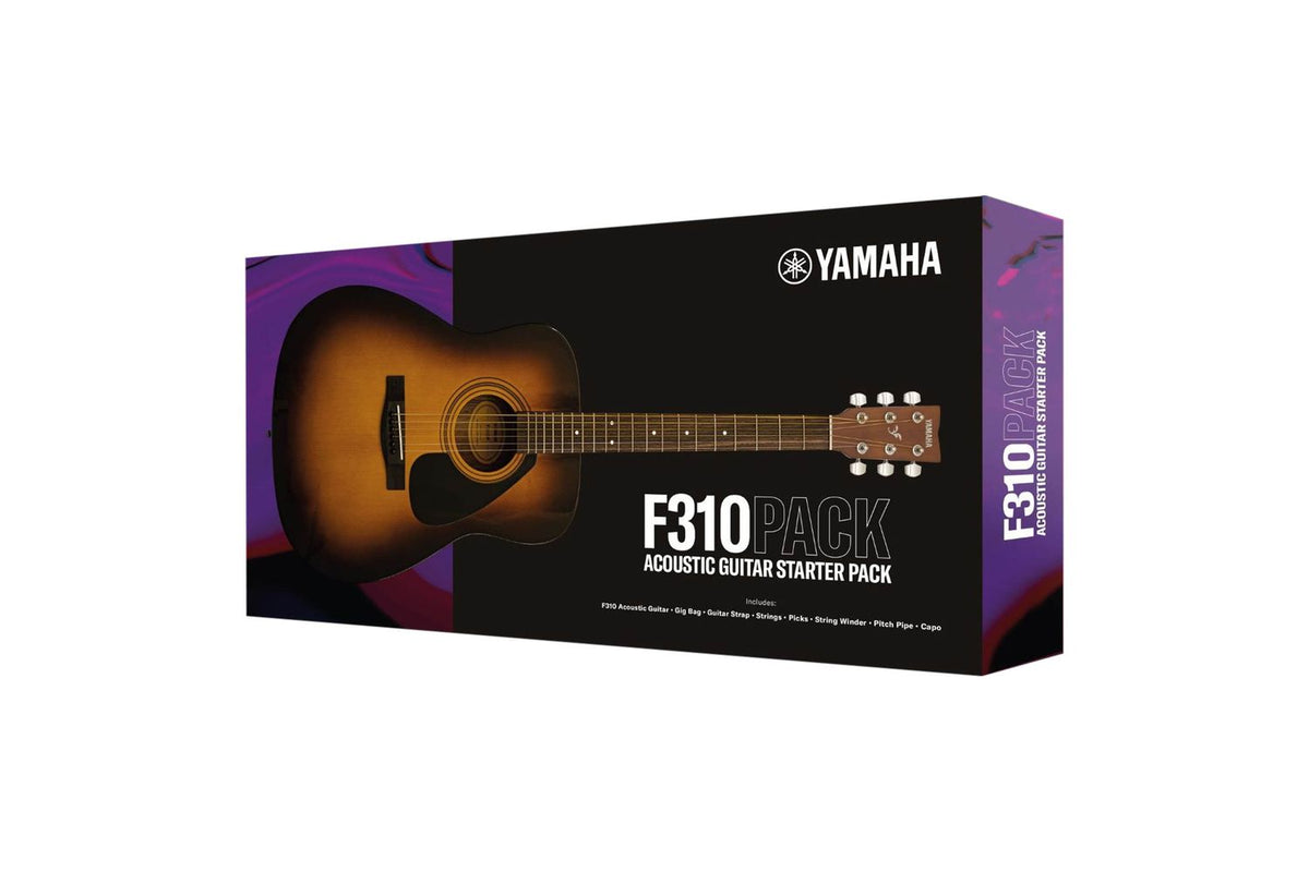 Yamaha F310p Acoustic Guitar Pack - Tobacco Sunburst-2