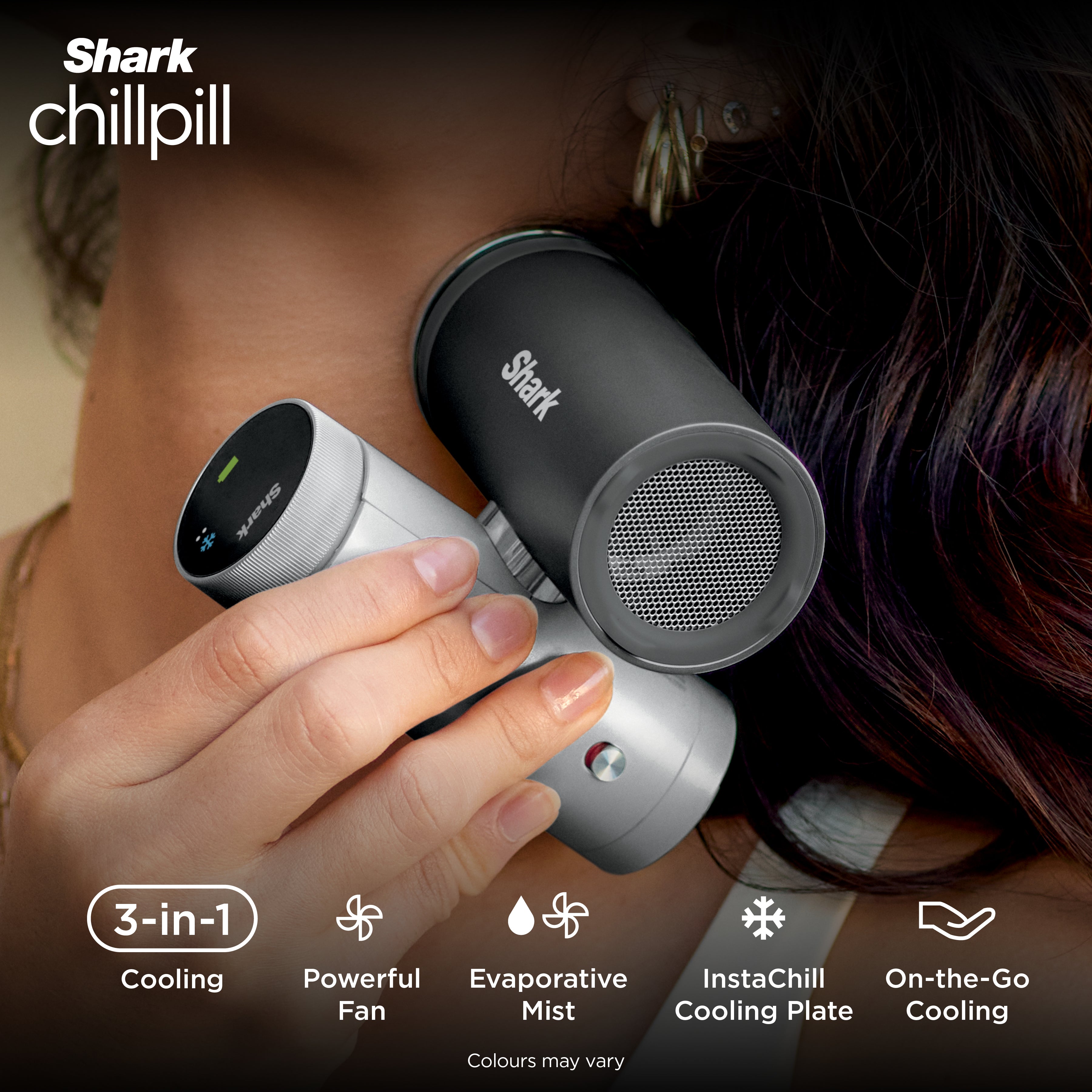 Shark ChillPill 3-in-1 Fan with Mist & InstaChill System | FA022UK-2