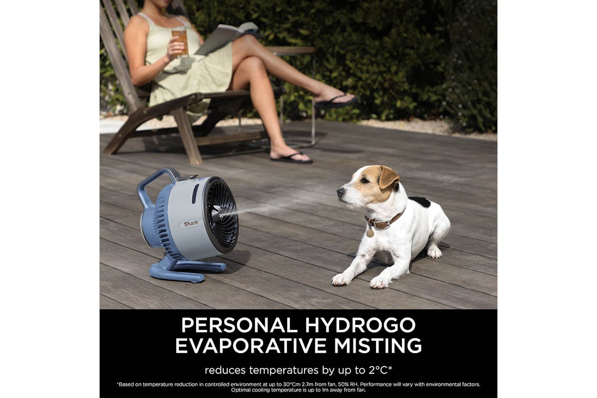 Shark FlexBreeze HydroGo Misting Fan | FA050UKBL-3