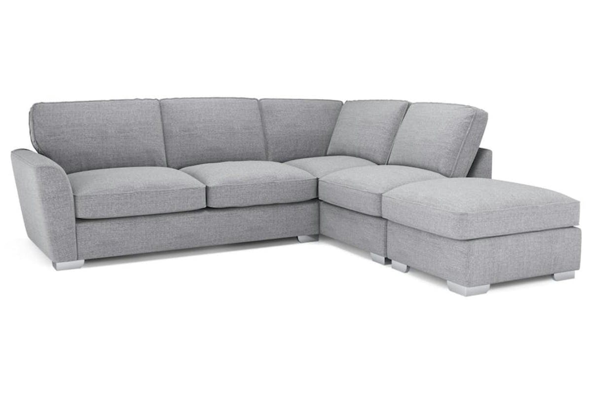 Fantasia Corner Sofa | Formal Back | Footstool-1