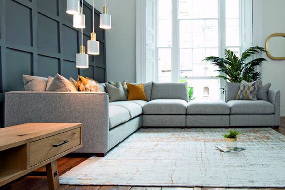 Faye Footstool Large | Grey-2