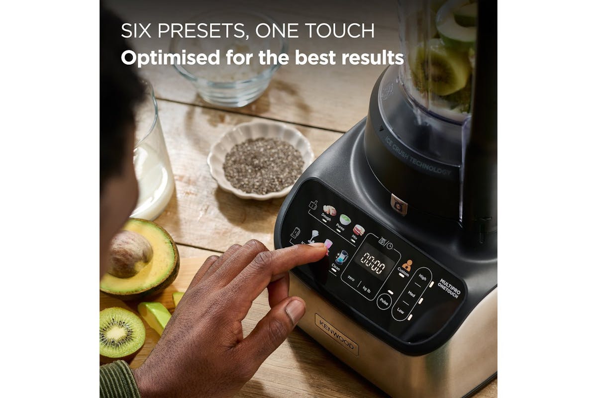 Kenwood MultiPro OneTouch Food Processor & Blender | FDM73.850SS | Black/Brushed Stainless Steel-2