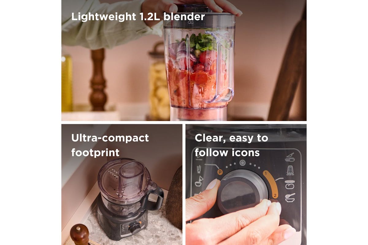 Kenwood Multipro Compact Food Processor & Blender | FDP31.170GY |  Slate Grey-4