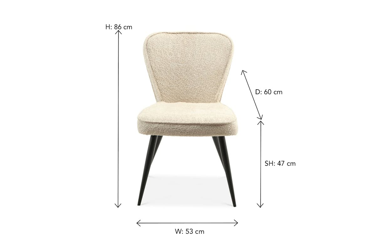 Zara Dining Chair | Linen-6