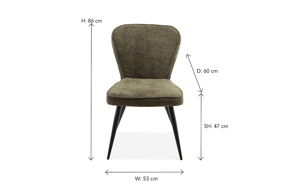 Zara Dining Chair | Olive-6
