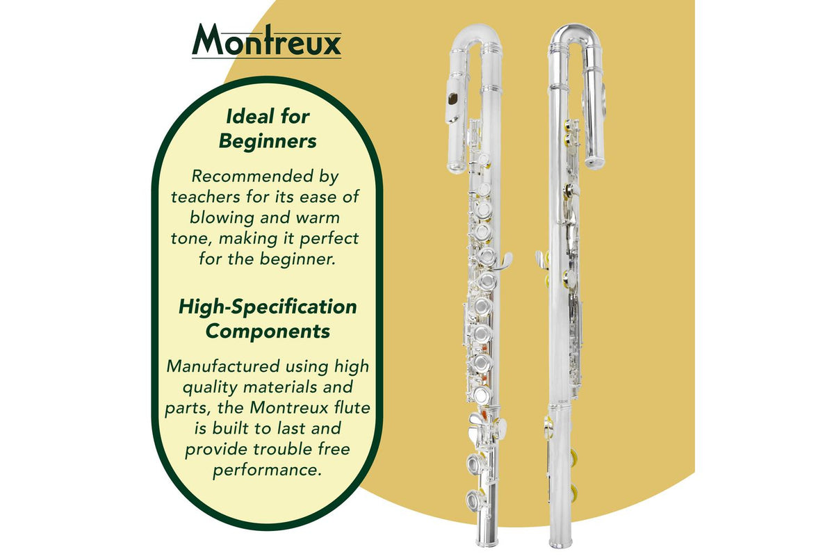 Montreux Sonata Student Curved Head Flute-3