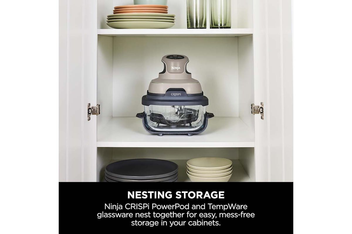 Ninja Crispi 4-in-1 Portable Glass Air Fryer | FN101UKST | Stone-12