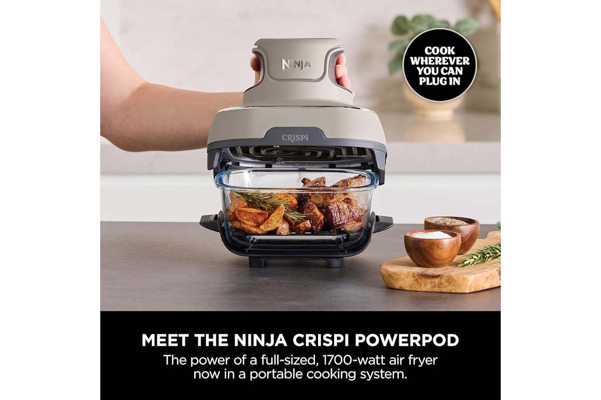 Ninja Crispi 4-in-1 Portable Glass Air Fryer | FN101UKST | Stone-4