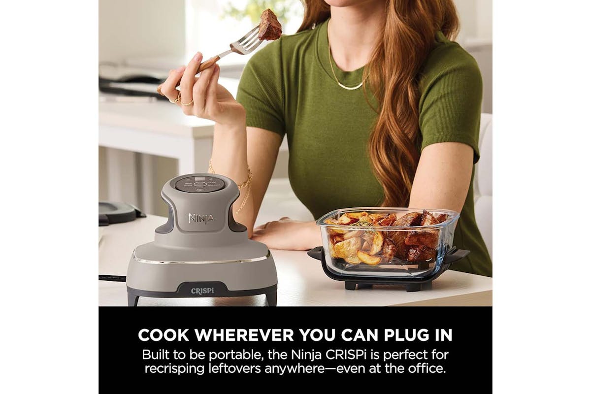 Ninja Crispi 4-in-1 Portable Glass Air Fryer | FN101UKST | Stone-9