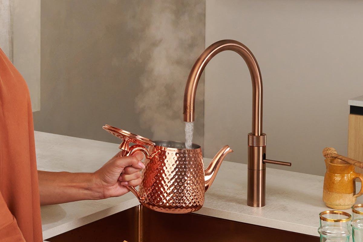 Quooker Fusion Round Tap | Rose Copper | FNRRCO-7