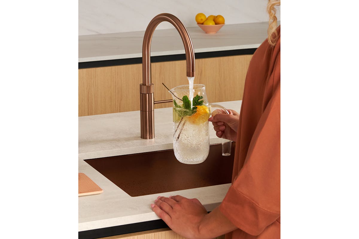 Quooker Fusion Round Tap | Rose Copper | FNRRCO-8