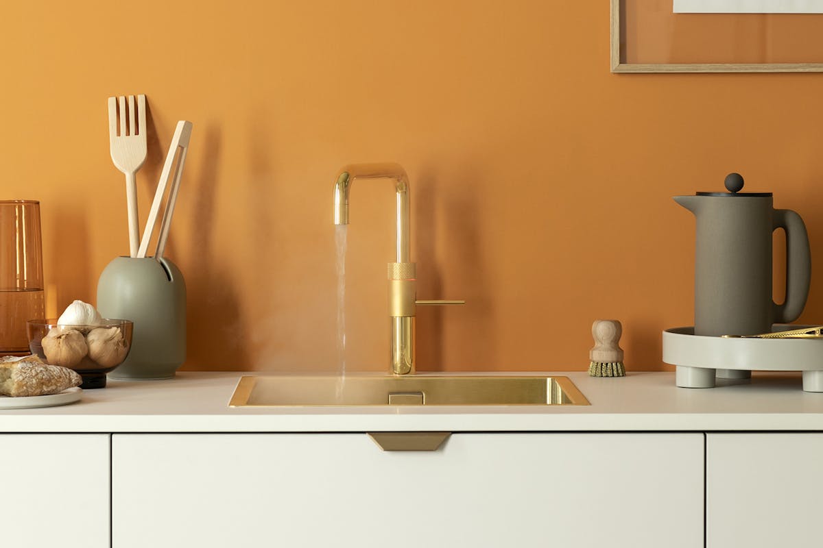 Quooker Fusion Square Tap | Gold | FNSGLD-11