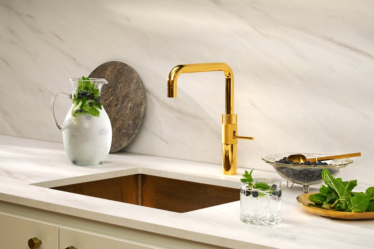 Quooker Fusion Square Tap | Gold | FNSGLD-15