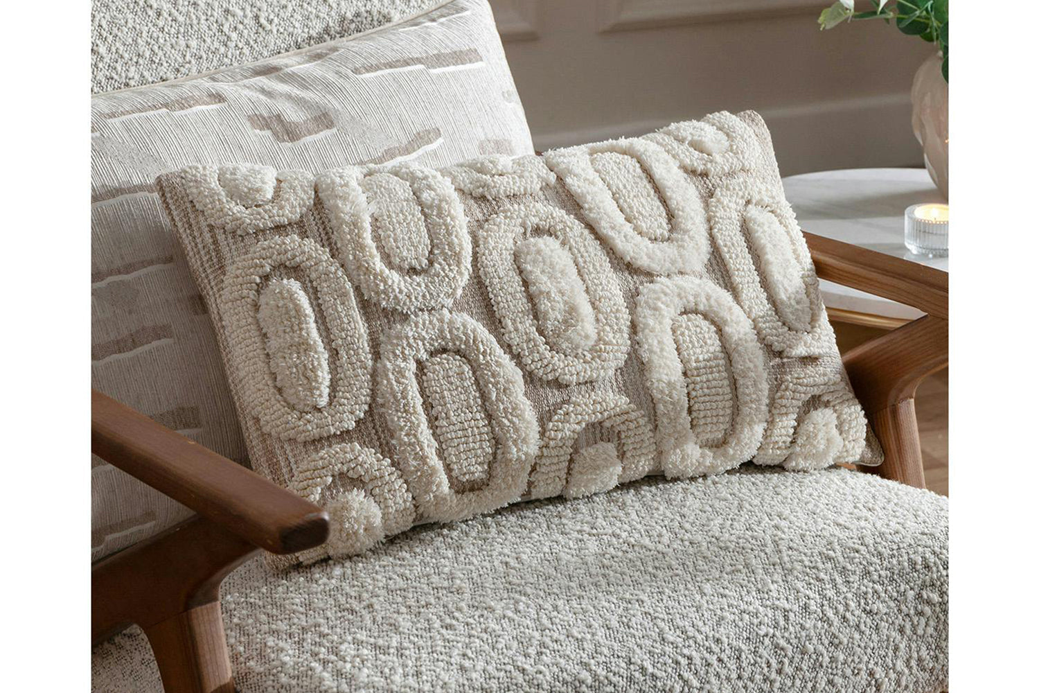 Fosse Cushion | Natural | 30 x 50 cm-4