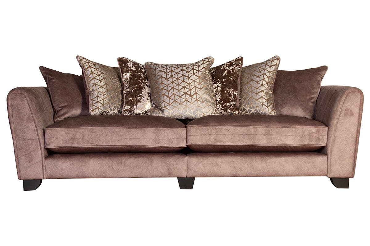 Frankie 4 Seater Sofa | Fabric | Brown
