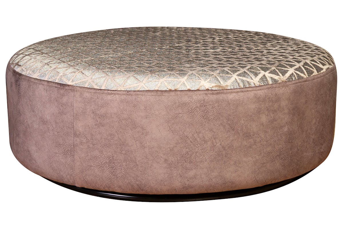 Frankie Footstool | Fabric | Brown