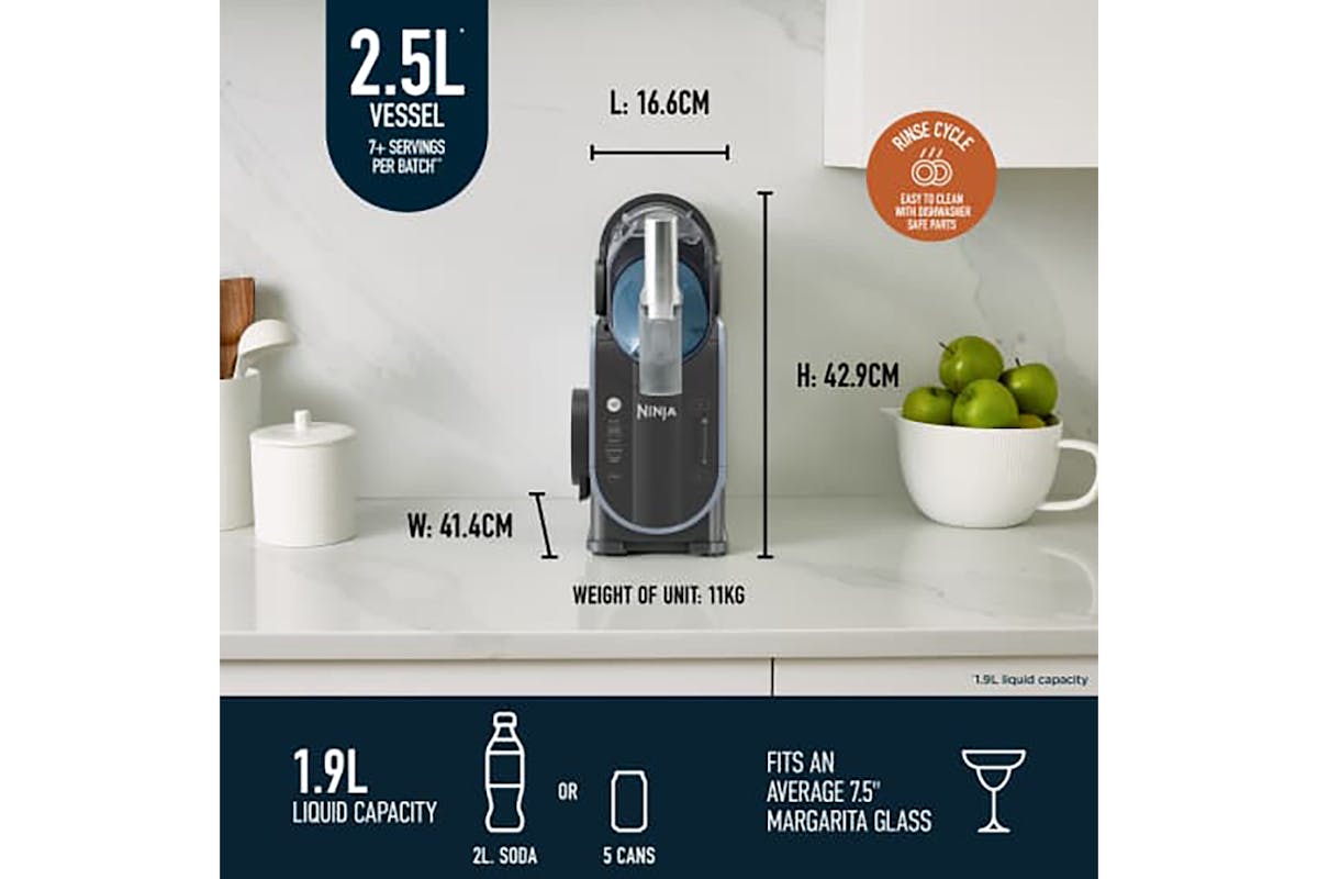 Ninja Slushi Frozen Drink Maker | FS301UK | Arctic Blue/Grey-8