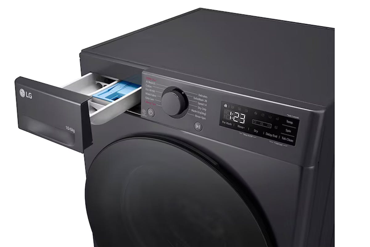 LG Series 4 10kg Washer / 6kg Dryer Freestanding Washer Dryer | FWY706GBTN1-12