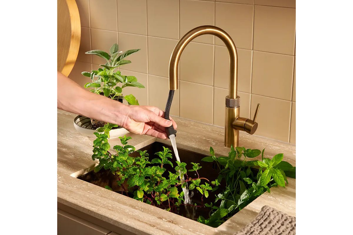 Quooker Flex Round Tap | Patinated Brass | FXRPTB-2