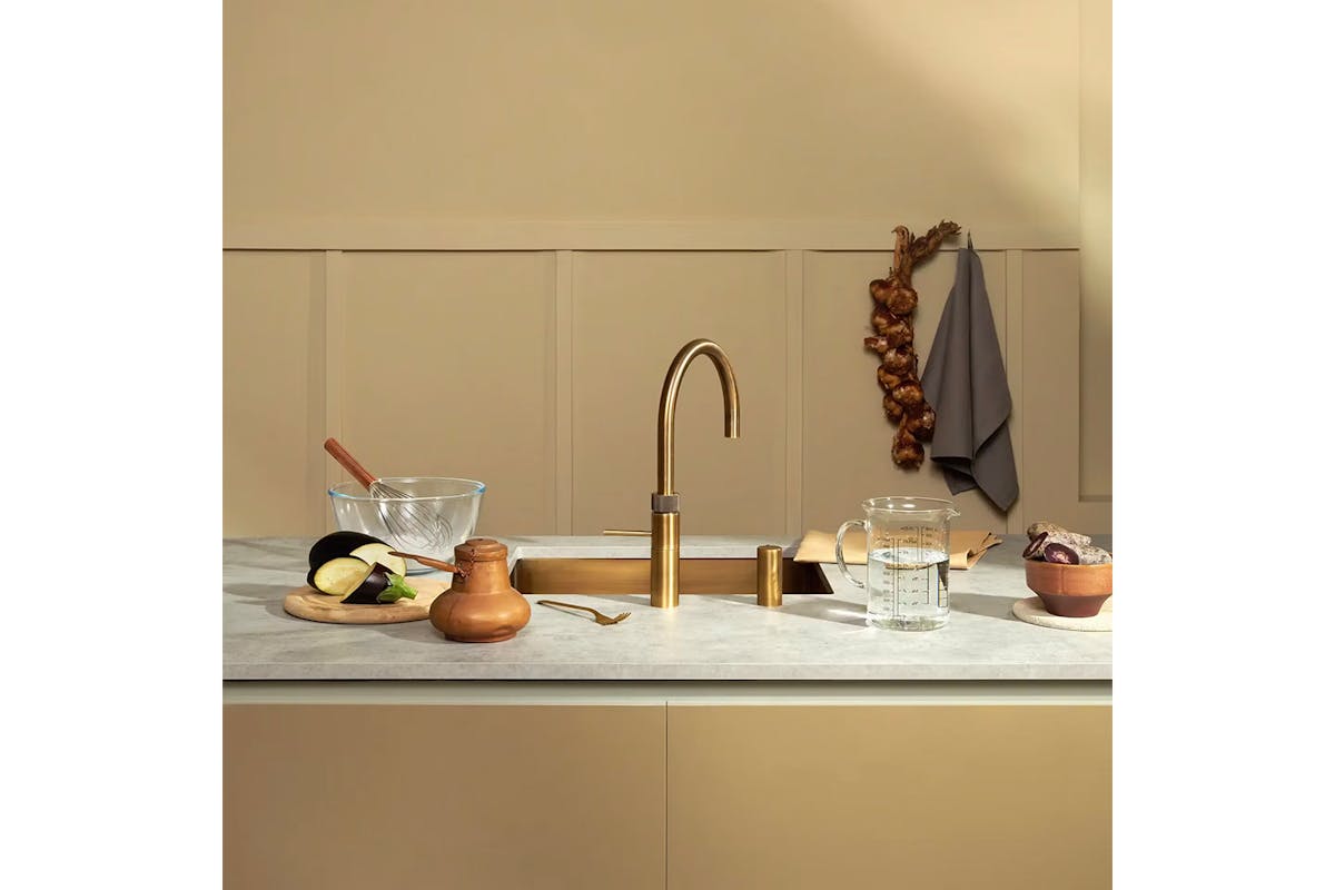 Quooker Flex Round Tap | Patinated Brass | FXRPTB-3
