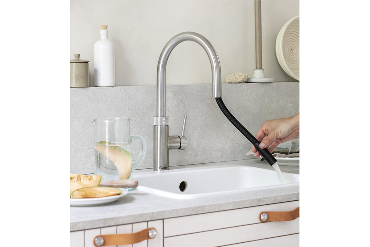 Quooker Flex Round Tap | Stainless Steel | FXRSST-6