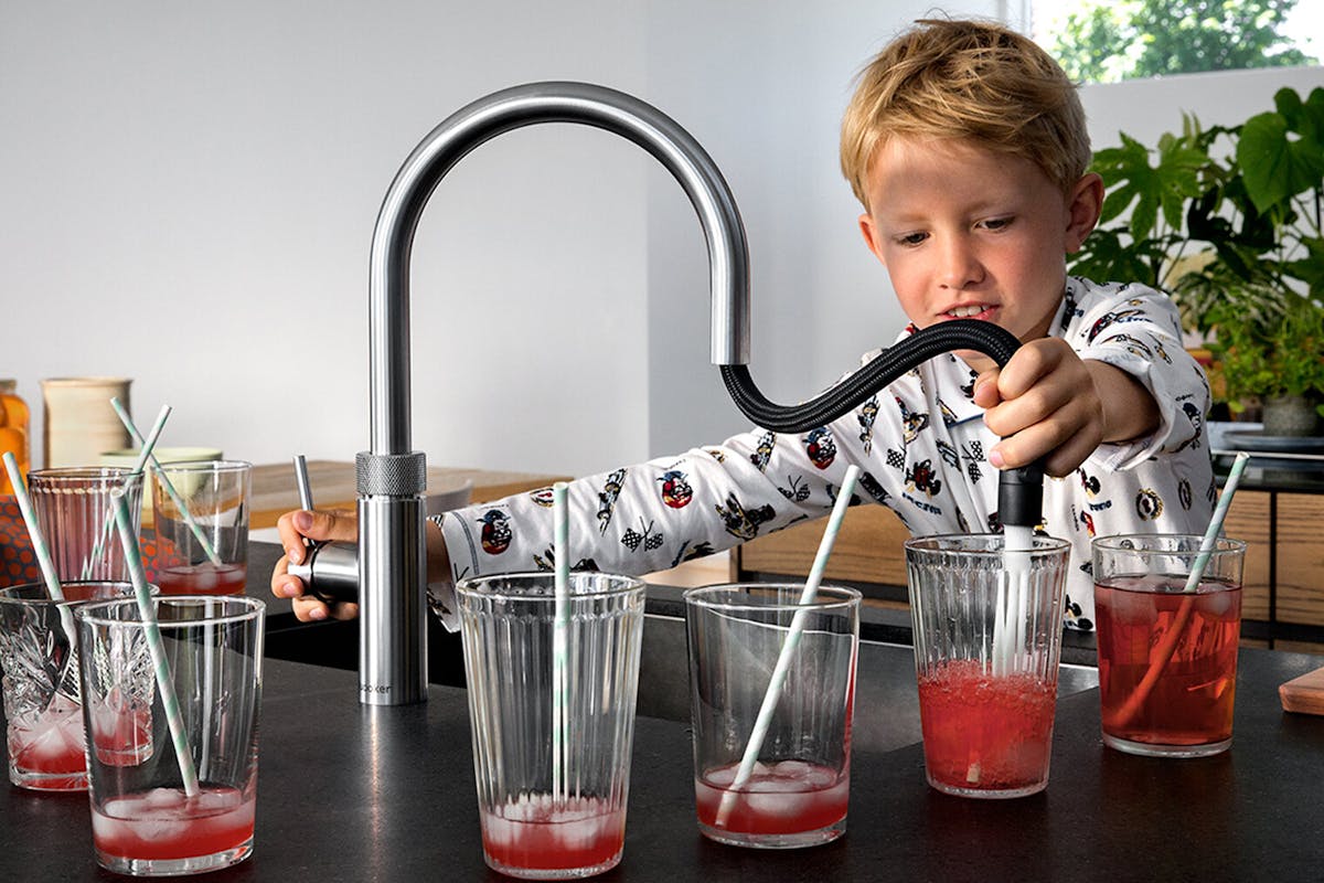 Quooker Flex Round Tap | Stainless Steel | FXRSST-10