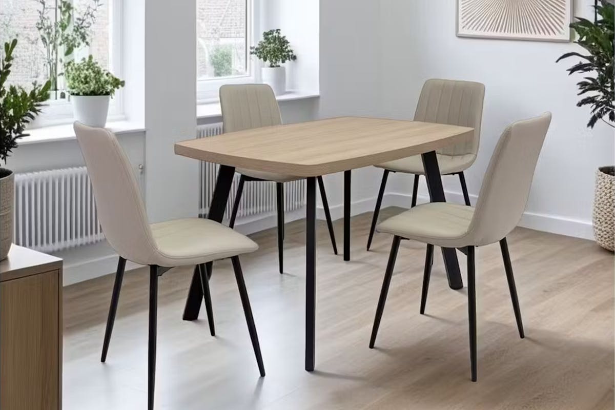 Framed Dining Chairs | Faux Stone | Set of 2-2