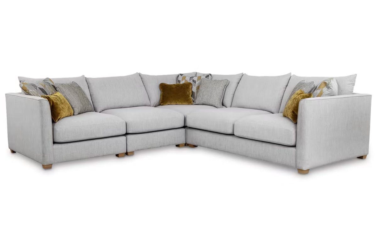 Faye Corner Sofa | Large | Grey-4
