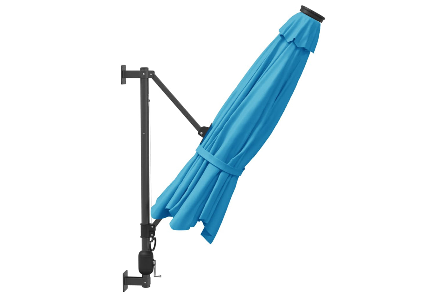 Vidaxl 362894 Wall-mounted Parasol With Leds Sea Blue 290cm-4