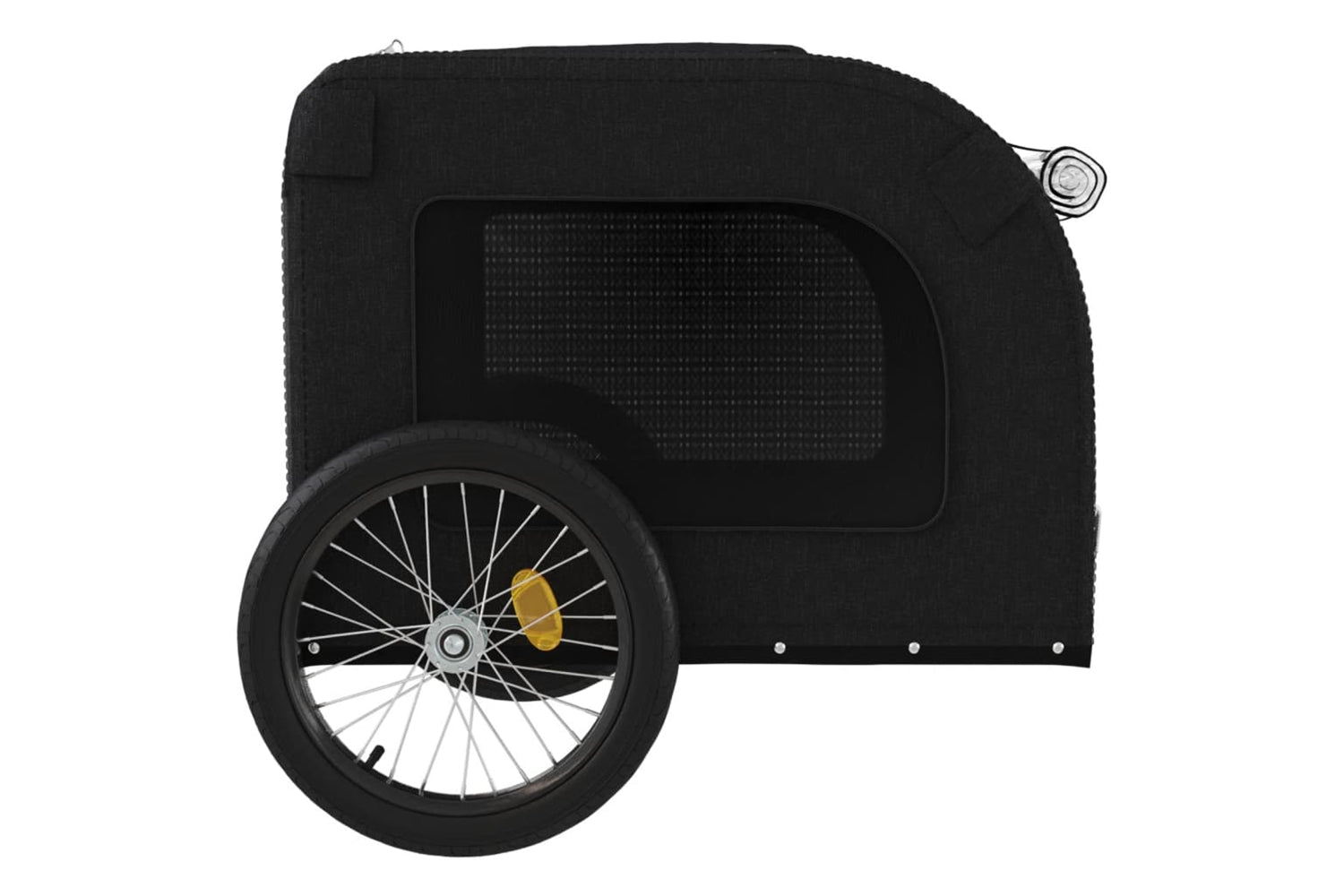 Vidaxl 93842 Pet Bike Trailer Black Oxford Fabric And Iron-6