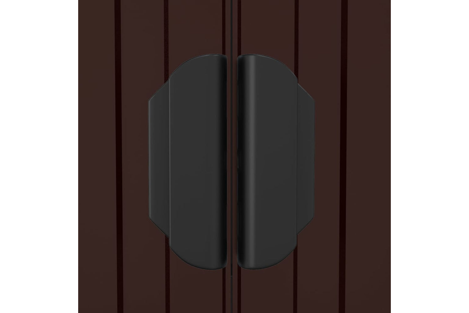 vidaXL 3147463 Garden Shed Dark Brown 192x440x223cm Galvanised Steel-6