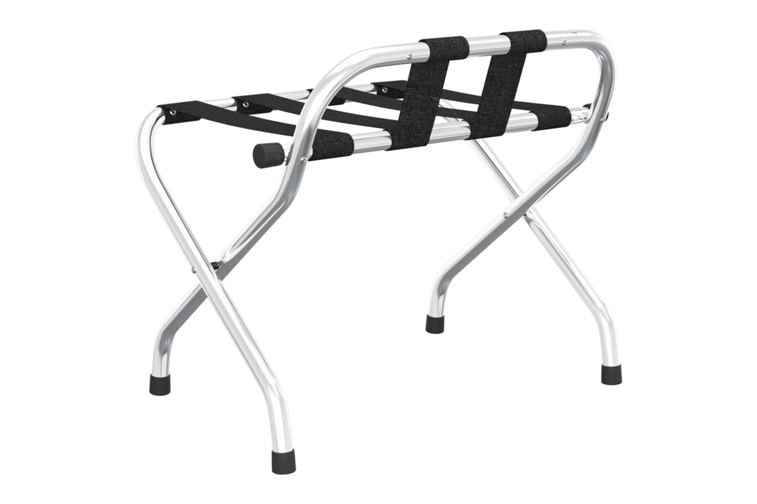 vidaXL 153074 Luggage Rack With Backrest Silver 56x39x52cm-4