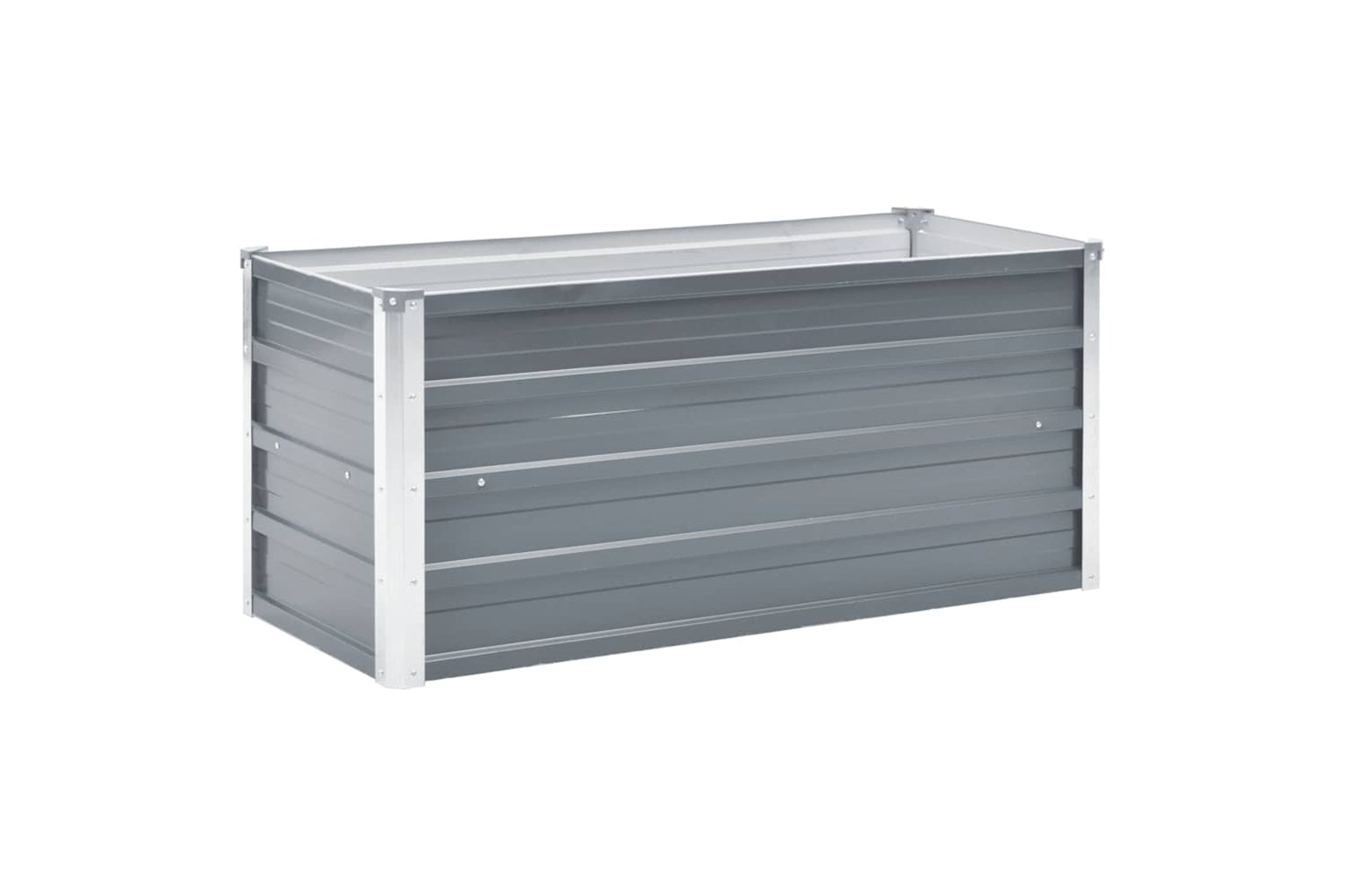 Vidaxl Garden Raised Bed Galvanised Steel 100x40x45 Cm Grey