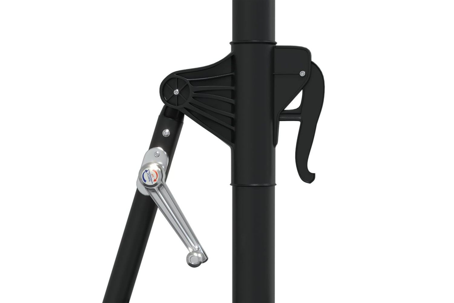 vidaXL Wall-mounted Parasol With Metal Pole 300cm Sand-6