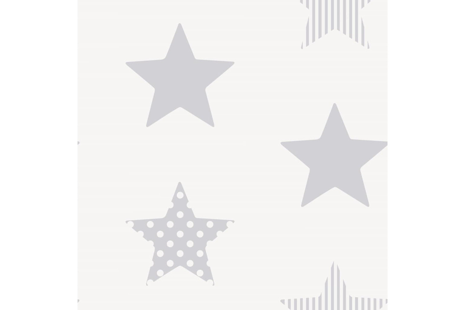 Noordwand 425342 Kids At Home Wallpaper Superstar Silver And White