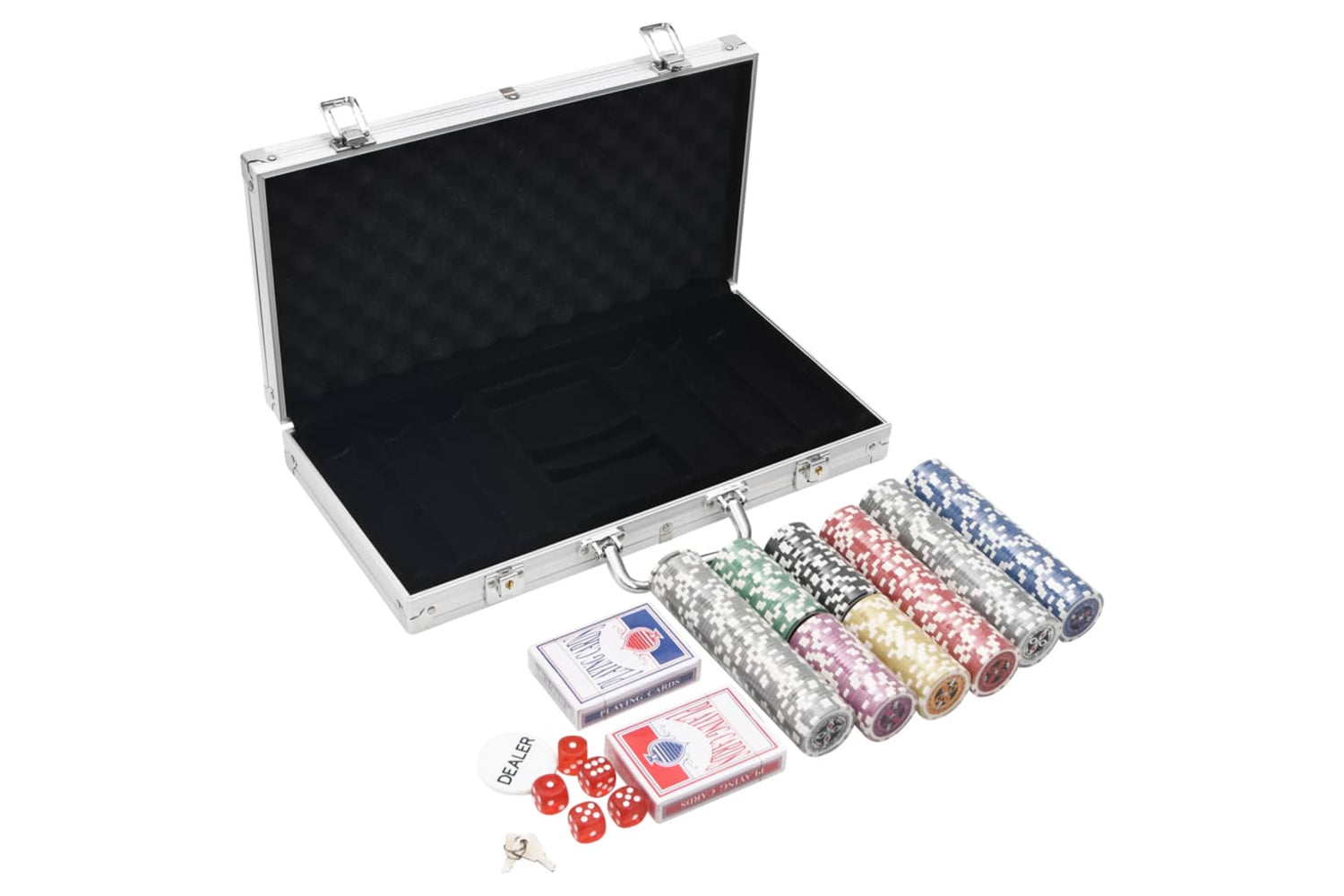 vidaXL 80417 Poker Chip Set 300 Pcs 11.5 G