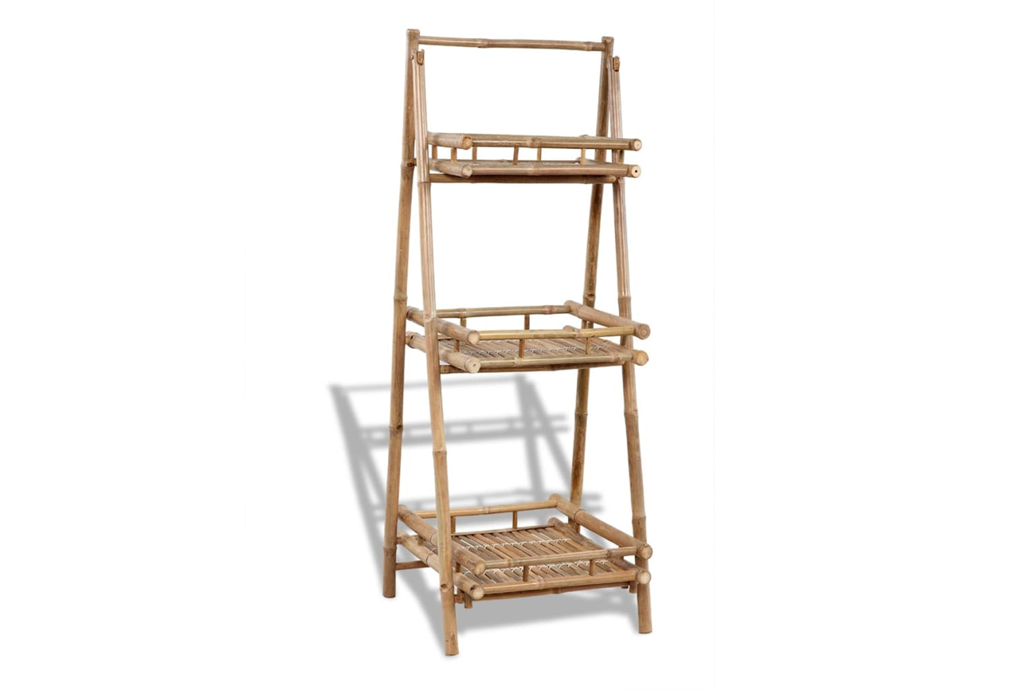 Vidaxl 41493 3-tier Folding Bamboo Plant Rack