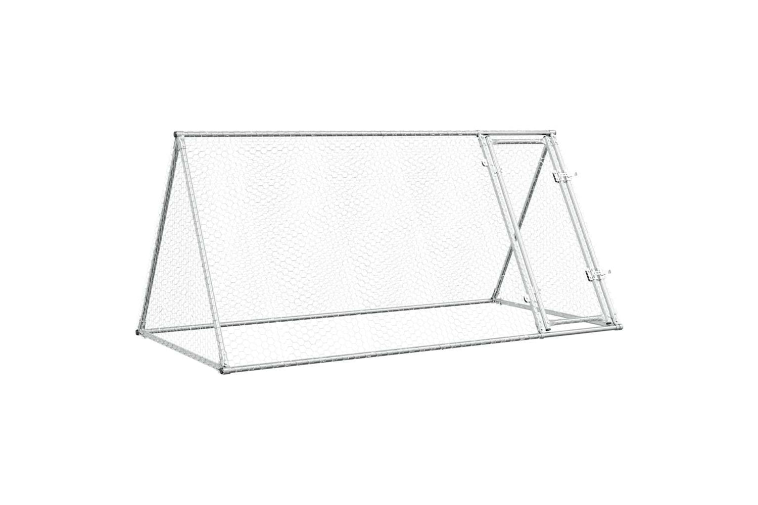 Vidaxl Chicken Cage Silver 200x105x91 Cm Galvanised Steel