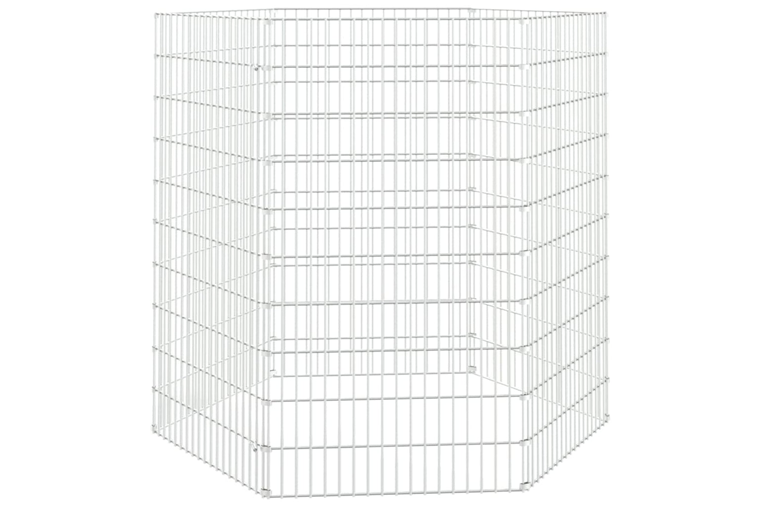 Vidaxl Free Range Animal Enclosure 6-panel 54x100 Cm Galvanised Iron