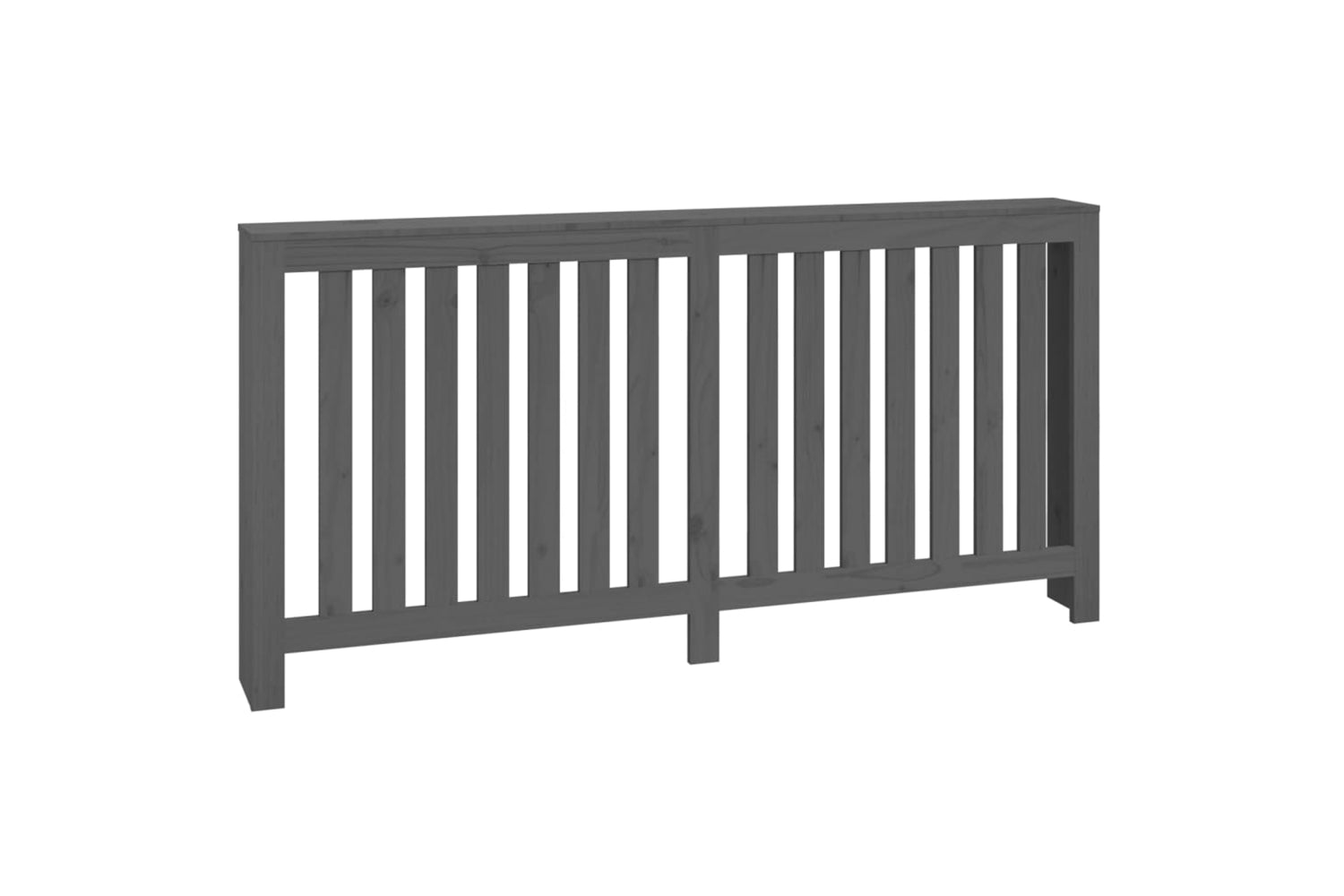 vidaXL 822583 Radiator Cover Grey 169x19x84cm Solid Wood Pine