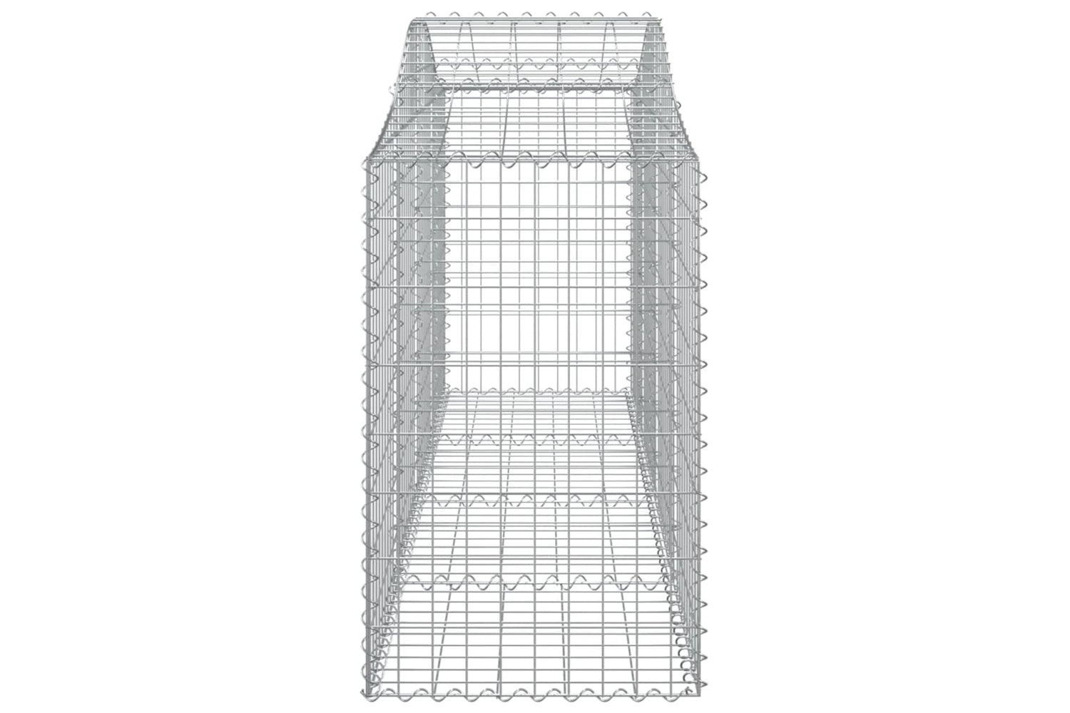 vidaXL 153394 Arched Gabion Basket 200x50x80/100cm Galvanised Iron-3