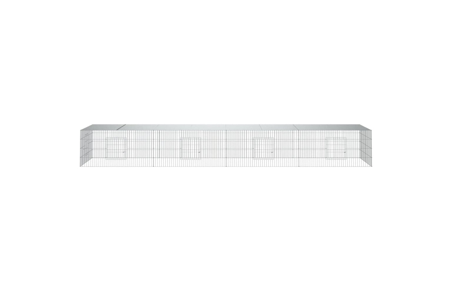 vidaXL 171565 4-panel Rabbit Cage 433x109x54cm Galvanised Iron-2