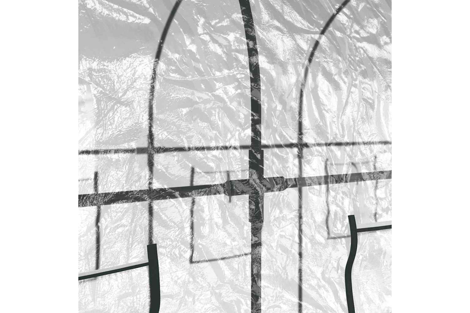 vidaXL 317247 Greenhouse Transparent 160x400x190cm Pvc&powder-coated Steel-4