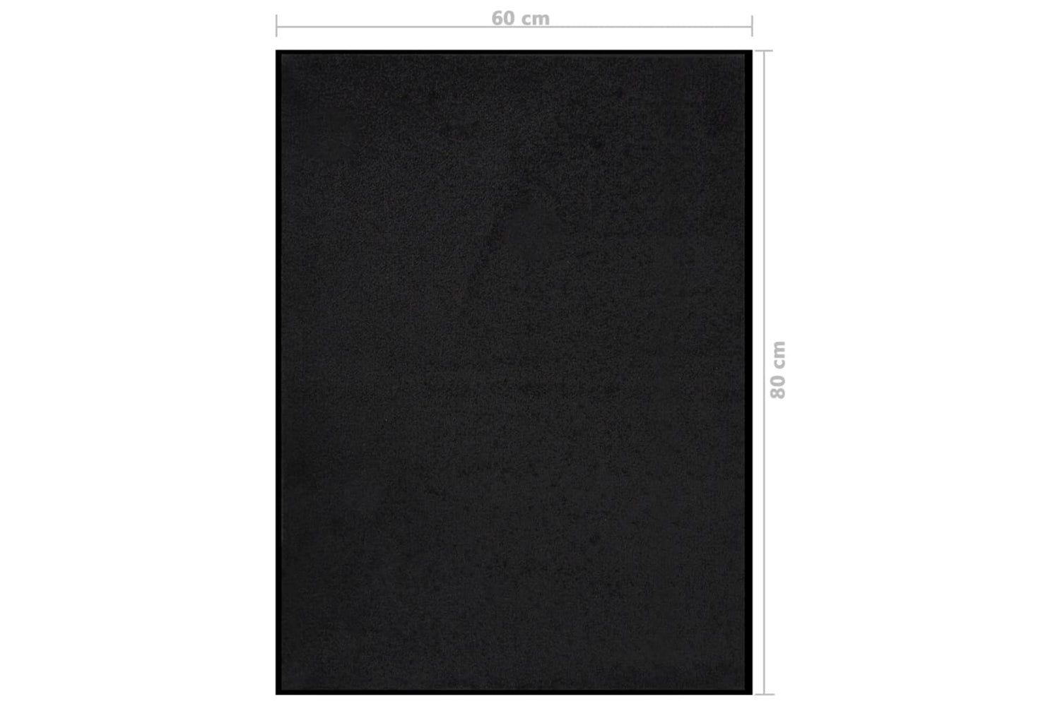 vidaXL 331596 Doormat Black 60x80cm-6