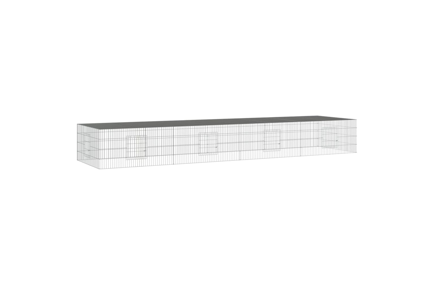vidaXL 171565 4-panel Rabbit Cage 433x109x54cm Galvanised Iron