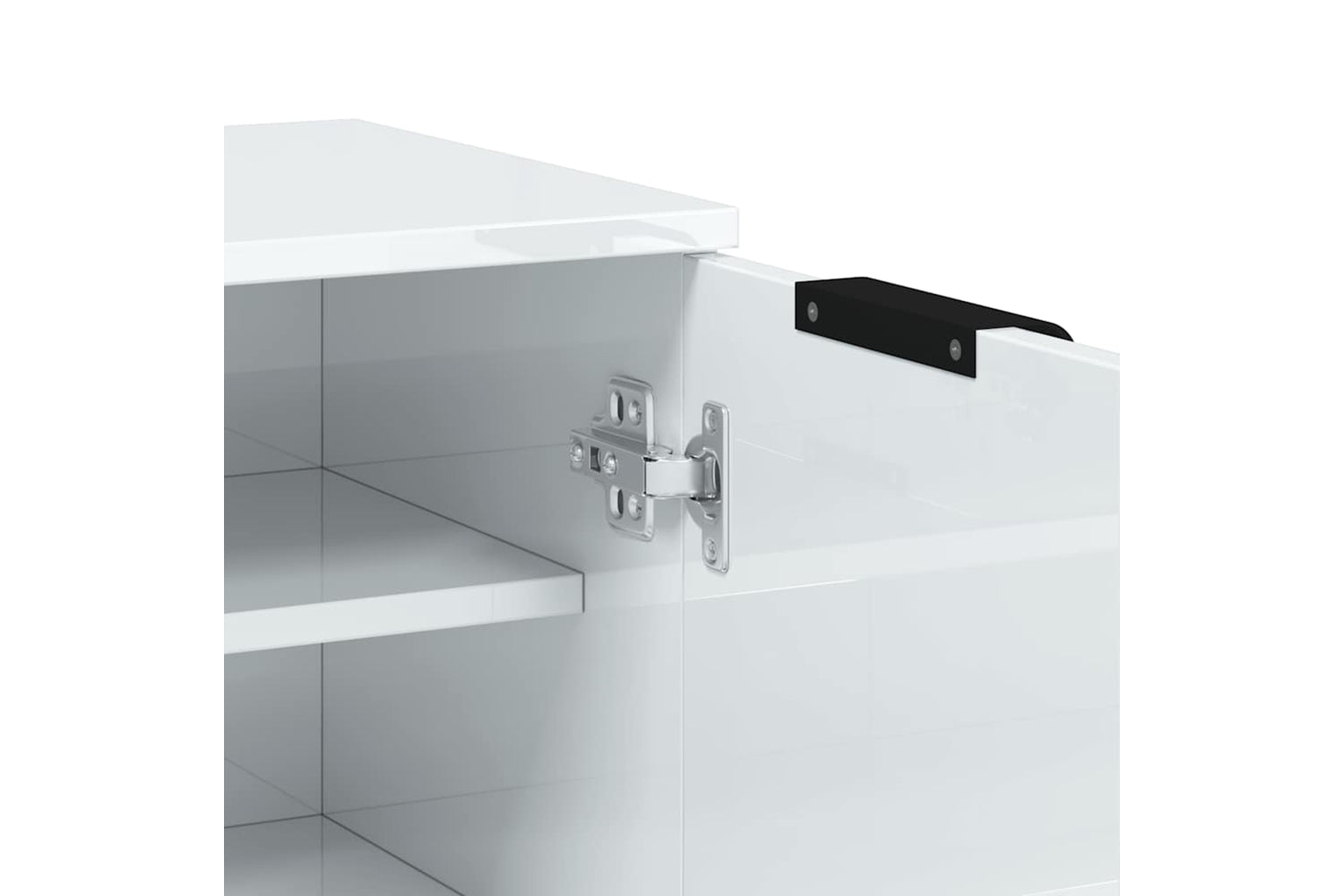 Vidaxl 811445 Shoe Cabinet High Gloss White 59x35x100 Cm Engineered Wood-7