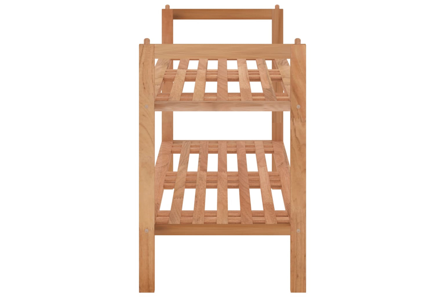 vidaXL 350361 Shoe Rack 69x27x41cm Solid Wood Walnut-3